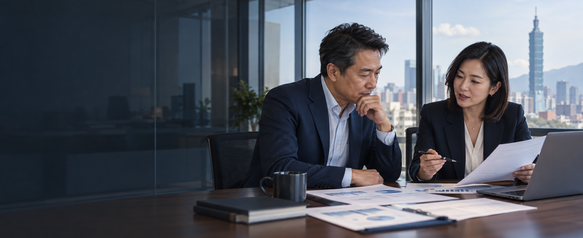 企業財務顧問服務情境示意
